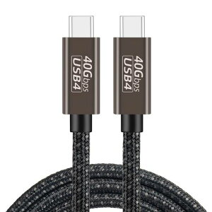 Thunderbolt4P[u(KF0.5m)USB4ΉPopolier[240Wo/40Gbpsf[^]/8KE4K/USB3.2/3.1/3.0/2.0]T_[{g4P[uUS
