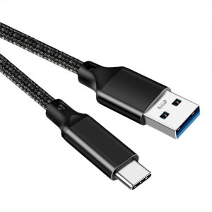 USB Type C �P�[�u�� (�i�C�����҂�, 2m)�yPOTRRCIUSUER�z USB-A to USB-C 10Gbps�����f�[�^�]�� USB3.1 Gen2 �P�[�u�� 60W(3A/20V)�}���[�d �^�C�vc