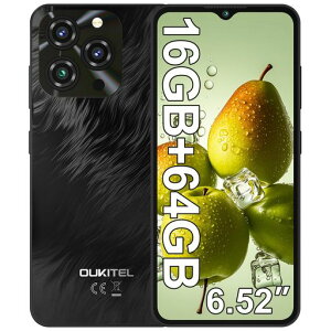 OUKITELC3SIM�t���[�X�}�[�g�t�H���{��16GBRAM+64GBROM1TB�g���\6.52�C���`HD����5000mAh��e�ʃo�b�e���[13MPAI�J����4G�f���A��SIM�X�}�z��F��Android14