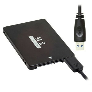 cablecc B+M Key NGFF M.2 SSD�J�[�h SATA Micro USB 3.0 �R���{ HDD �f�B�X�N�h���C�u �G���N���[�W�� 2.5�C���`
