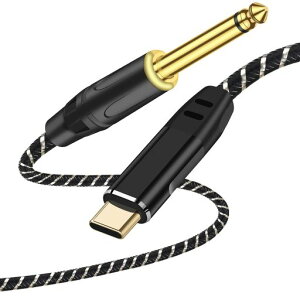 USB Type-C�M�^�[�P�[�u���A2M �y��p�^�C�vC - 6.35mm�I�X�ϊ��R�[�h�AiPhone 17/16/15�AiPad Pro�AiPad Air 5/4�AiPad 10�ASams-ung S24/S23/S22�APixel 8/7/6
