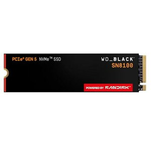 WD_BLACK2TBSN8100NVMeSSD�����\���b�h�X�e�[�g�h���C�u-Gen5PCIe5.0x4�AM.22280�ASeq.�ǂݎ�葬�x�ő�14900MB/�b�AAI�A�v���P�[�V�����A�Q�[���A�r�f�I�ҏW�ɍœK-