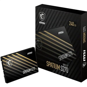 MSISPATIUMS270SATA2.5�C���`-240GBSSD(SATAIII6Gbps100mmx69mmx7mm�ǂݎ��500MB/�b��������400MB/�b)�u���b�N