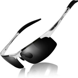 [DUCO] サングラス メンズ 偏光 スポーツサングラス UV400 へんこう さんぐらす AL-MG合金 超軽量 SUNGLASSES FOR MEN 運転/自転車/釣り/ランニング/ゴルフ用 8177