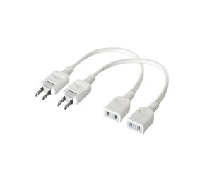 �o�b�t�@���[BUFFALO�d�������P�[�u��2�{�Z�b�g�z���C�gBSTAPEX02WHX2