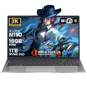 �m�[�g�p�\�R��16�C���`�yOffice2024/Win11Pro���ځzCeleronN150���^�m�[�gPC/HD3072*1920IPS�yN100��N97���f�����z4�R�A/4�X���b�h�ő�3.6GHz16GBRAMNvme