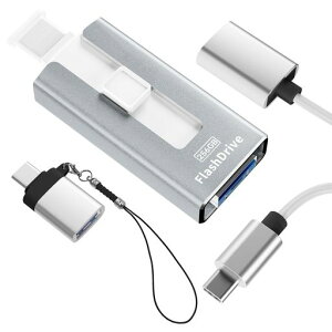 USB256GB4in1XChyAvsvEf[^ۑziPhoneΉf[^ڍsOtXg[WiOS/Type-C/USB/Micro[qڑeʃX}zUSBf[^ڍsʐ^ۑType-CϊP[u