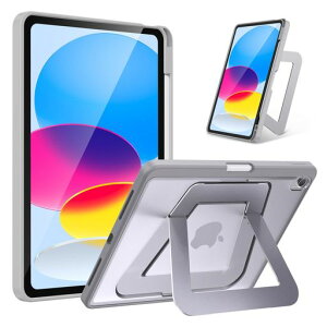 �y�ČRMIL�K�i�E�c�u��/���u���X�^���h�ziPad A16 �P�[�X ��11����(2025)/��10����(2022)�Ή� ��p�J�o�[ �A���~���ߎ� �c���X�^���h �y���V���z���_�[�t�� ���^ �y�� �ϏՌ� �������J�o�[ (�O���[)