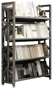 TUIYIDUO本棚オープンシェルフ4段90x26.2x135cmスチール製大容量収納ラック仕切り付きA4サイズファイルラック可動棚書類整理教科書漫画雑誌出し入れしやすい組み立てが簡単日本語説明書付き