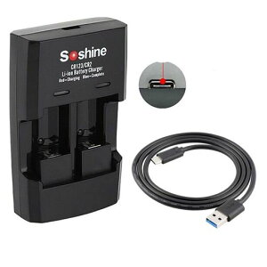 CR123AUSB�[�d��2�X���b�gCR2CR123�[�d��2�{�[�dType-CUSB�P�[�u��USB�d���o�b�e���[�`���[�W���[