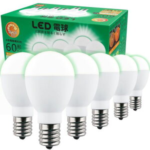 GOHDLAMPE17����LED�d��������Ή�60W�`�����F760LmE17�����L�z���~�j�N���v�g���^�f�M�ގ{�H���Ή������Ή����^�d��(�����F6�Z�b�g)