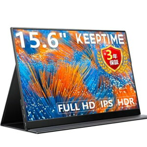 KEEPTIME ���o�C�����j�^�[ 15.6�h 1080P IPS����� ���^ �y�� USB-C �~�jHDMI�Ή� �m�[�gPC/�X�}�z/�Q�[���@�Ή�