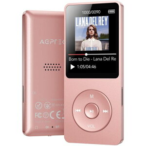 AGPTEKMP3�v���[���[HIFI���y�v���[���[Bluetooth5.3���y��32GB����64GB�܂Ŋg���\�{�^�����쉹�y�v���[���[40���ԍĐ����X���X�T�E���hFM���W�I�_�C���N�g�^���Ή��ڊo�܂����v����ȒP���^
