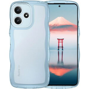 AVETULRedmi125G/RedmiNote12R�Ή��N���A�E�F�[�u�P�[�X�؍����˂��˂�����ꉩ�΂݂Ȃ����킢���\�t�gTPU����~�ߔ��^�y�ʃX�g���b�v�z�[���t�����h�~125G/���h�~�[�m�[�g12R