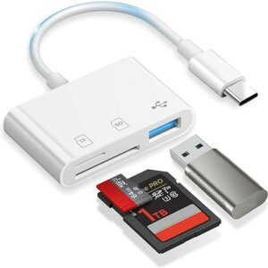 【2025最新型】SDカードリーダーtype-cメモリ/カメラ/TFカードリーダー3in1USB/SD/TF変換アダプタ設定不要OTG機能双方向転送高速写真/ビデオ高速伝送