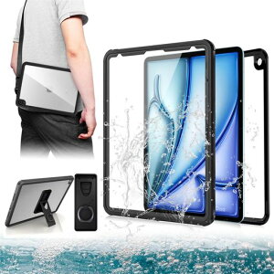 Doo�y�ʌ^iPadAir13�C���`M4M3M2���S�h���P�[�X(2026/2025/2024)�AiPadPro12.9�C���`��3����h���P�[�X(2018)IP68�h���ϏՌ�FaceID�F�؉\�X�^���h�@�\�t�����^