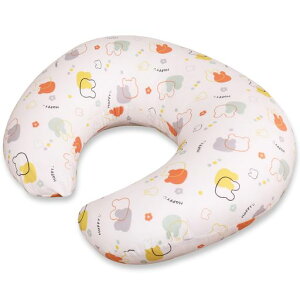 MagicElephantU型授乳クッションベビー用抱き枕マタニティクッション授乳枕カバー取り外し可能丸洗いOK綿100%出産お祝いギフト(ホワイト)