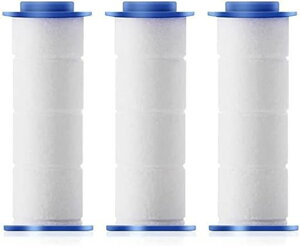 KuDiffシャワーヘッド専用フィルター3本セット塩素除去浄水フィルター消臭抗菌浄水機能節水残留物を取り除く水フィルター濾過