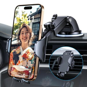 【2025年進化】Andobilスマホホルダー車スマホスタンド車【安定性アップ】車載ホルダー2in1粘着ゲル吸盤&送風口兼用全車種対応すまほほるだー車手帳型ケース対応片手操作携帯ホルダー車…