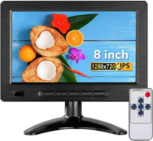 8�C���`���j�^�[���^���j�^�[EyoyoHD1280x720���^�f�B�X�v���C16:9HDMI���j�^�[�X�s�[�J�[�����~�j�f�B�X�v���C�XHDMIVGAAV�|�[�g�Ď��J�����p/DSLR/PC/DVDRaspberryPi