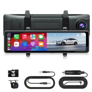 �h���C�u���R�[�_�[�~���[�^[CarPlay&AndroidAuto]�Ή�4K11.26�C���`���ʕ����o�b�N�A��G�Z���T�[�E�n���h���Ή����A�J�����h��&�^��Ή��{�C�X�R���g���[�����y/�ʘb�Ή�Siri/Google