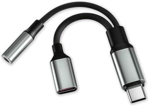 �y2026�V�X�^�C���z3.5mm�ϊ��^�C�vc2in1�^�C�vC�����[�d�C���z���ϊ��P�[�u��24Bit/96KHzPD60W�����[�d�����Ɏg�p�ł��鉹���ʘb���T�|�[�g���ʒ��߉�?�d�������x�i�C�����҂ݎ�