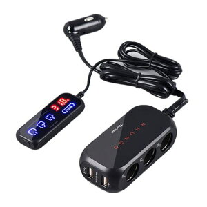 Raksonic �Ԃ̃V�K���b�g���C�^�[�\�P�b�g �V�K�[�\�P�b�g �Ԃ̏[�d�� LED ���A���^�C���d�� �Ɨ������X�C�b�` 105W�o�͓d�� 12-24V ���f�� iPad/�X�}�[�g ���o�C���Ƃ̌݊����d�b�Ȃ�