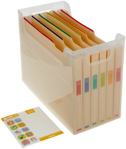 ナカバヤシファイルボックス書類収納ケースなげこみBOXF66分類フボI-F6