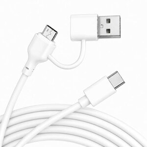 SKYBEST �[�d�P�[�u�� 2in1 USB-C to A/C �P�[�u�� usb c 60W PD�}���[�d �����ϋv �����f�[�^�]�� 1���[�g�� �z���C�g