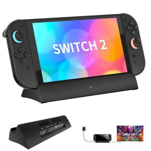 Switch 2�p �h�b�N�ySwitch2 23.0.0 �Ή��zPhyiFlbey�݊� TV�h�b�N/4K@120Hz HDMI�o��/USB�|�[�g*2 / Type-C�|�[�g/PD 60W Switch2 �[�d�X�^���h �X�C�b�`2 �h�b�N
