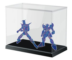 ホビーベースプレミアムパーツコレクションモデルカバープラス横長ベースカラーブラックPVC製W28xD15xH19cm(内寸)K104BKディスプレイケース