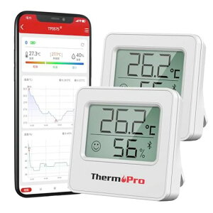 ThermoProTempPro�����x�vBluetooth���x���x�v�f�W�^�����x�v���������x���₷���f�J�����X�}�z�ŉ��x���x�Ǘ��A���[���@�\�~�j�T�C�Y�Ǌ|���}�O�l�b�g�X�^���h�t�~�J�M���Ǒ΍􊣑��΍􉷁c