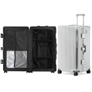 [GGQAAA]luggageʂ̎[X[cP[XowpX[cP[X^@\eUSB(Black42.5cm*36.5c(SilverLTCY/5-10/95L)