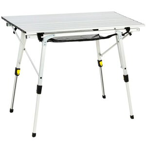 TimberRidge�A�E�g�h�A�e�[�u���܂肽���ݍ������ߑω׏d30kg�A���~���[���e�[�u�����[�ܕt���R���p�N�g�L�����v�p90L*53W*45-70Hcm�d��4.2kg