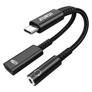 JIURUI�C���z���W���b�N�ϊ��^�C�vC���USBcto3.5mm�C���z���ϊ��A�_�v�^3��4��2in1�I�[�f�B�I�W���b�N�}���[�d60W�������y�Đ�/�ʘb/�Q�[��DAC����Hi-Res�Ή�iPhone15/16