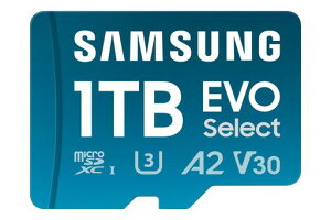 Samsung EVO Select 1TB microSDXC �������[�J�[�h + �A�_�v�^�[�A�ő�160MB/�b�B