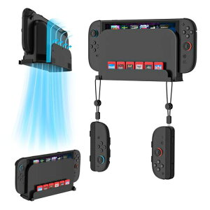 EJGAME Switch2�Ǌ|�����[�X�^���h Switch2�ǎ����[�ƃf�B�X�v���C�}�E���g �h�b�N/�{��/�X�g���b�v/Joy-Con2�S���[& �X�b�L������ �n�k�΍� �ϐk�݌v ���S���[ ���S�ݒu (�u���b�N)