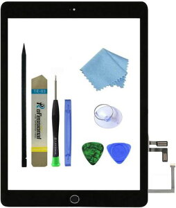 Zentop �u���b�N iPad 5 2017 9.7�C���`�p (A1822, A1823) �^�b�`�X�N���[���f�W�^�C�U�[�A�Z���u�������p �z�[���{�^�� �J�����u���P�b�g ���t���ςݐڒ��� �c�[���C���L�b�g