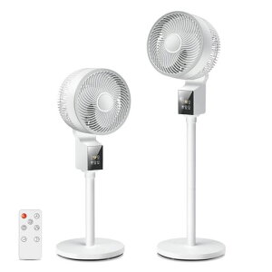 サーキュレーター扇風機リビング【2025夏節電対策&AIモード&イオン空気清浄】上下左右自動首振り18段階風量4つモード暴風モードパワフル送風静音せんぷうきDCモーター省エネ12時間入/切…