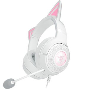 Razer���C�U�[KrakenKittyV2White���I�ȃl�R�~�~�������Ŕz�M���Ɍ����咣�ł���L���Q�[�~���O�w�b�h�Z�b�g�z�M���ɔ������郉�C�e�B���ORazerChromaRGBHyperClear�J�[�f�B�I�C�h�}�C�N