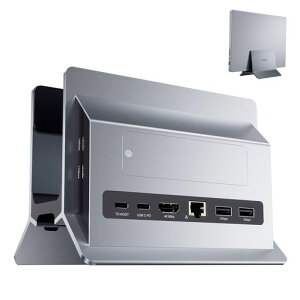 PULWTOP USB C �h�b�L���O�X�e�[�V���� MACBOOK PRO/AIR�p �c�u�� TYPE-C �X�^���h�ƃh�b�N ��̌^ �g���h�b�L���O 1*HDMI 4K@60HZ +1*SSD�X���b�g�t (�܂܂�Ȃ�) + 2*USB-A 3.0+