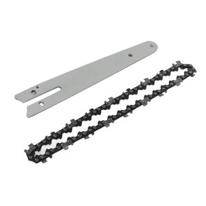 チェーン刃チェーンソーガイドプレート6インチ高強度マンガン鋼交換簡単18.6x3.4cm軽量高硬度電動のこぎりアクセサリー