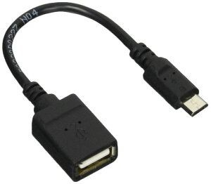 �G���R��(ELECOM) ELECOM OTG�P�[�u�� microB-A���X-USB2.0 �u���b�N 0.1m TB-MAEMCBN010BK
