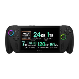 ASUS�Q�[�~���OPCROGXboxAllyXRC73XA7�C���`RyzenAIZ2Extreme������24GBSSD1TB���t���b�V�����[�g120HzWindows11�o�b�e���[�쓮22.3���ԃ|�[�^�u��