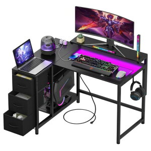 LunarLightPC�p�\�R���f�X�N��108���s��80����71.8cm�e�����[�NL�^�f�X�N�E���E�g�݊������R3�i���߃��j�^�[��(10~33.5cm�Ή�)�����o���ƃR���Z���g�t�����[�����Ղ�Q�[�~���O�f�X�N�I�t�B�X�f�c