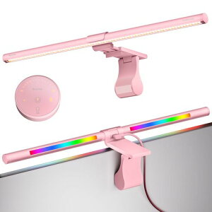 Quntis���j�^�[���C�g51cm�s���N�FRGB���C�g�t�����������R������4�F���x���߃Q�[�~���O�f�X�N�Ɩ�USB�d���Ȗ�/���ʃf�B�X�v���C�Ή����ˌ��[���݌v�ȃX�y�[�XGlowRGB