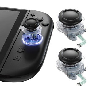 eXtremeRate Nintendo Switch 2 Joy-Con�ɑΉ��p����3D�W���C�X�e�B�b�N�AJoy-Con 2���E�R���g���[���[�Ή��A�i���O�X�e�B�b�N �T���X�e�B�b�N�A�C���H��t�� �}���`�J���[�y�N���A�z