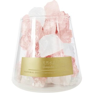YUYAKESHIアロマアロマストーンガラスカップ天然水晶ミックスクリスタル空気浄化クリスタルアロマオイル用玄関インテリア(ピンククリスタル・M)