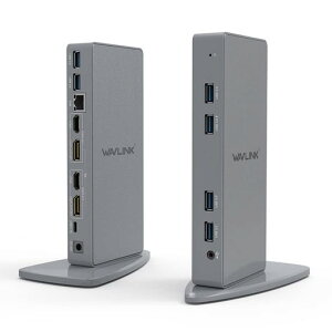 WAVLINKUSB3.0�h�b�L���O�X�e�[�V����/�c�u��/Windows�����Mac�p-�f���A�����j�^�[HDMIDVI�|�[�g�M�K�r�b�g