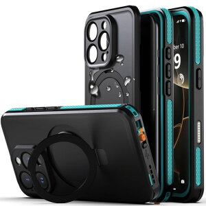 �yIP68�h���E�B�����[���X�^���h�ziPhone16Pro�p�P�[�X�h���Ռ��z���ČRMIL�K�i�����B�e�Ή�Magsafe�Ή���F�ؑΉ��S�ʕی슮�S�h���h��h�o����~�ߎ莝���₷�����ϏՌ��X�g���b�v�t��